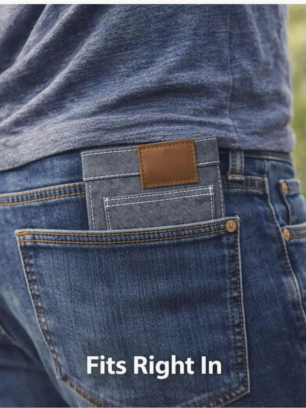 Denim Card wallet ..6 card slots
